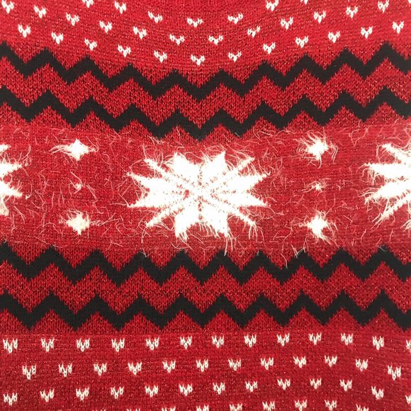 Ski Sweater with Red White Snowflake Pattern NWOT - Size S - Picture 3 of 6